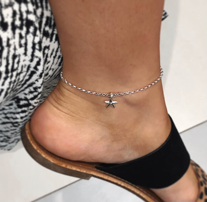 Starfish Chain Anklet