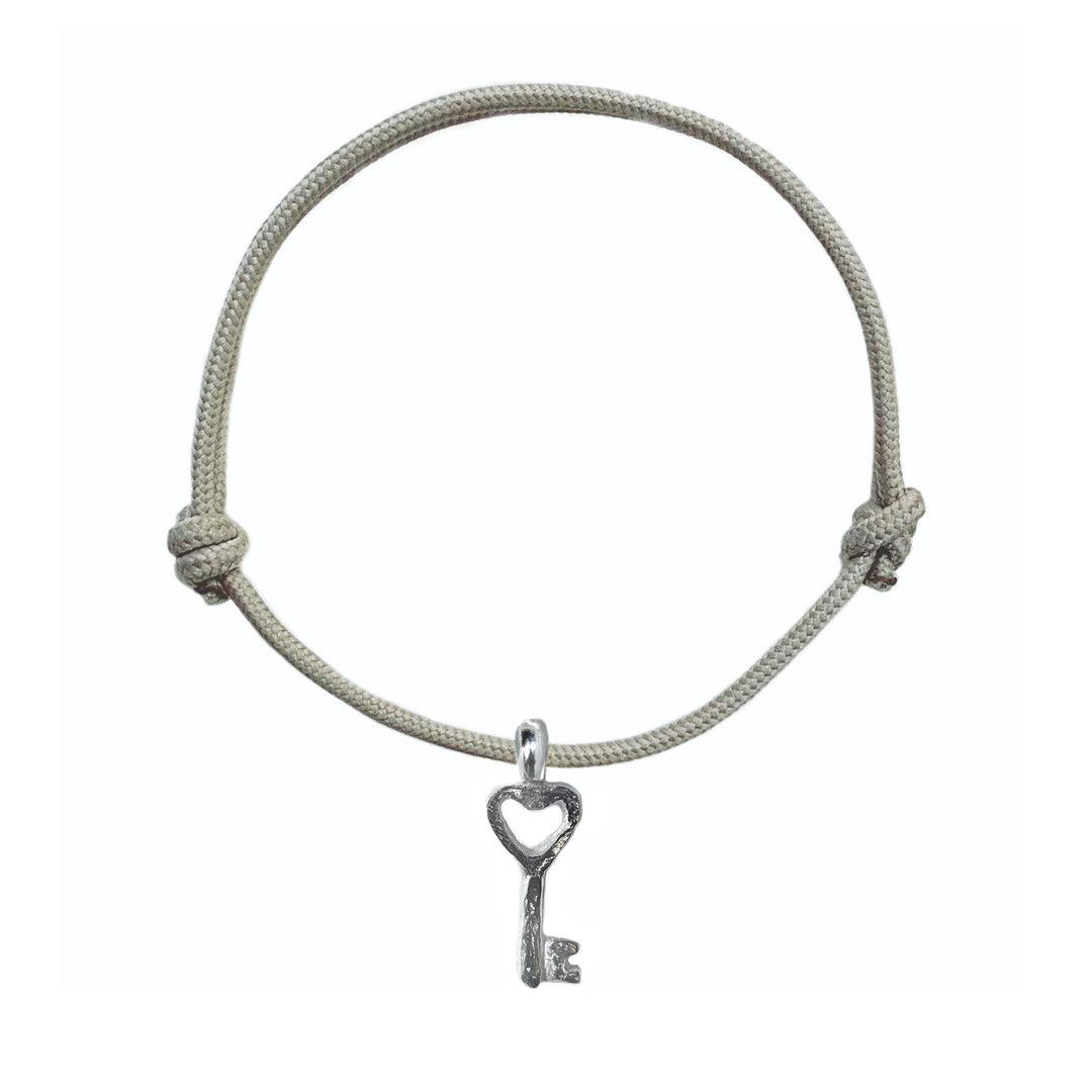 Key to my Heart  Charm Rope Bracelet
