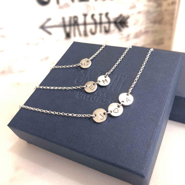 Initial Disc Necklace