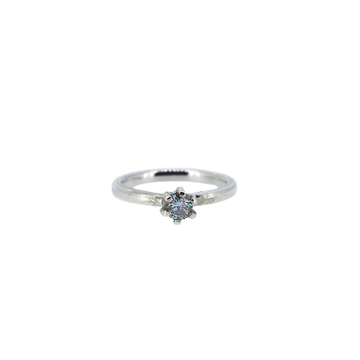 White Gold Diamond Solitaire Ring