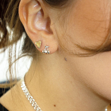 9ct Gold Baby Heart Studs