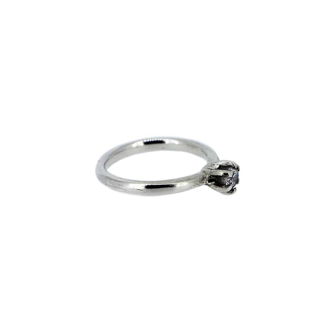 White Gold Diamond Solitaire Ring