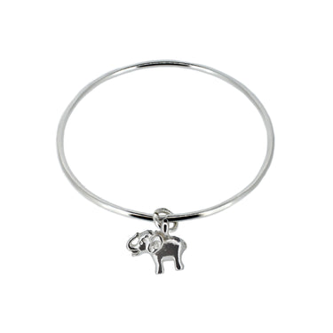 Elephant Charm Bangle