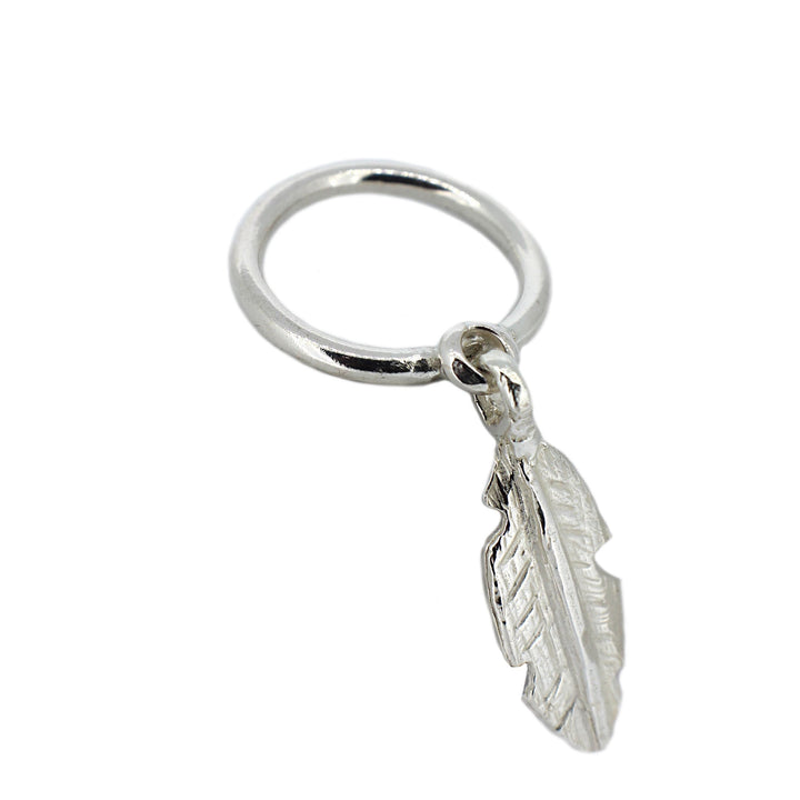 Feather Dangle Ring