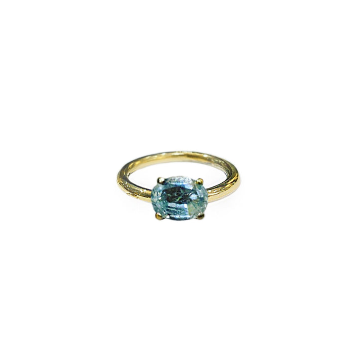 Gold Aquamarine Treasured Ring