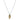 Gold Angel Wing Charm Rope Chain Necklace