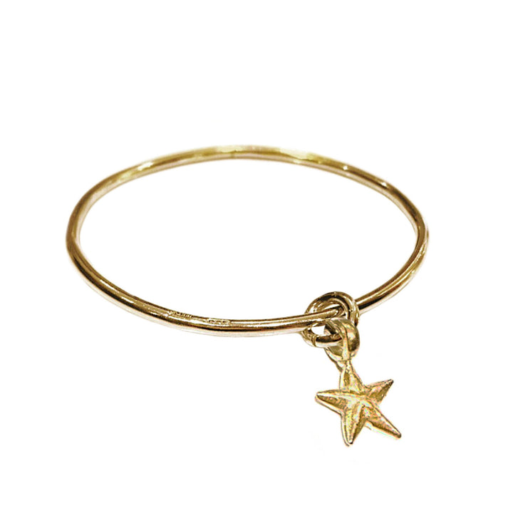 Gold Starfish Bangle