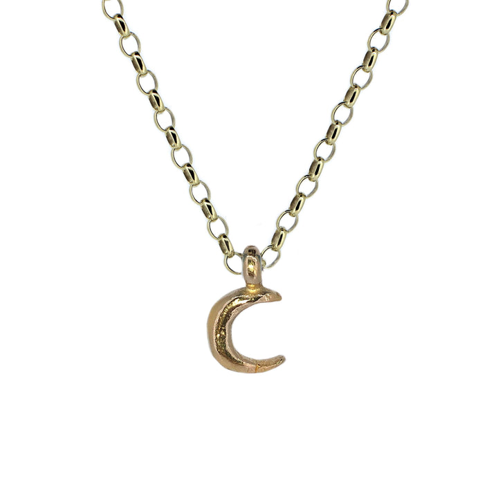 Gold Crescent Moon Necklace