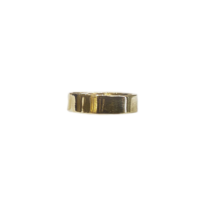 Gold Flat Band Wedding Ring