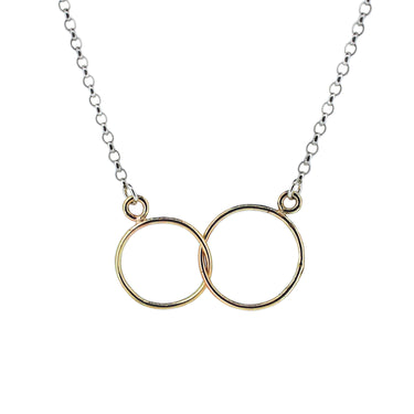 Gold and Silver Together Forever Necklace