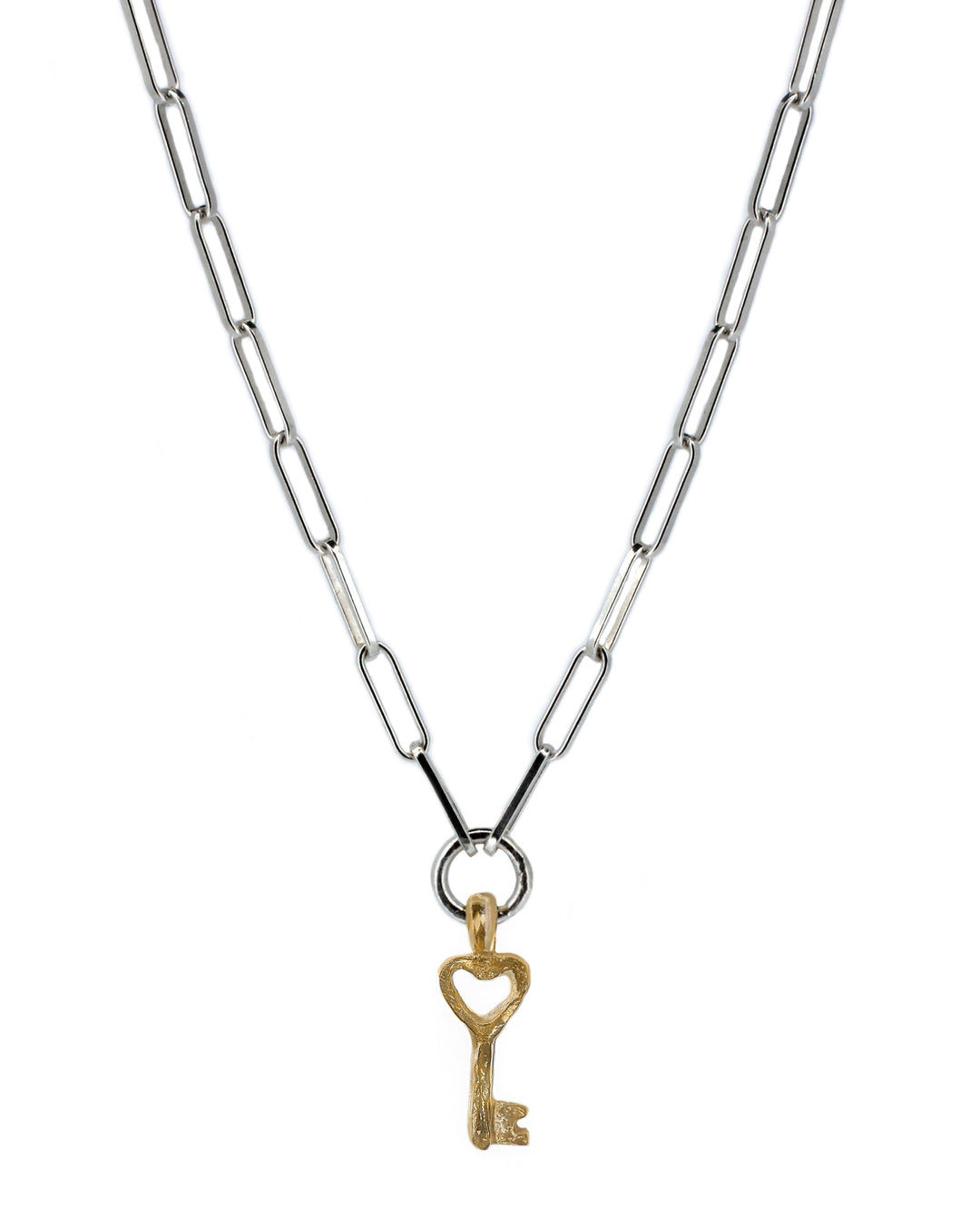 Gold Love Lock Trace Chain Necklace
