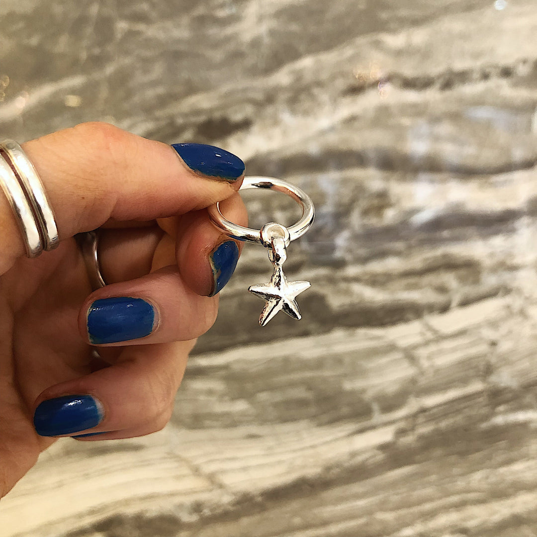 Starfish Dangle Ring