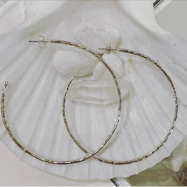 Maxi Textured Hoops