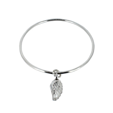 Angel Wing Charm Bangle