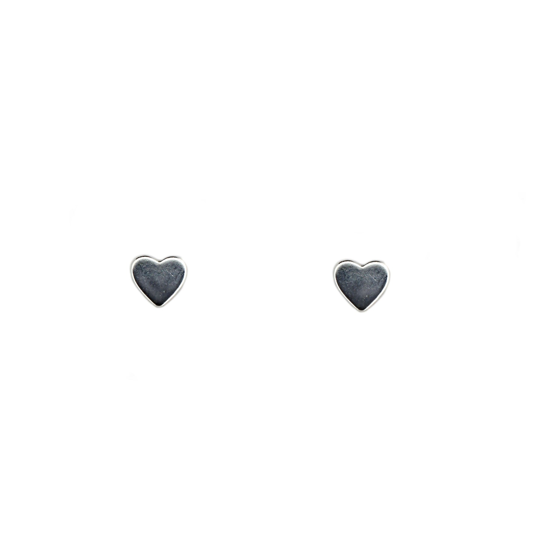 Tiny Heart Shaped Huggies Wrap Earrings: 18K Gold Filled or Rhodium