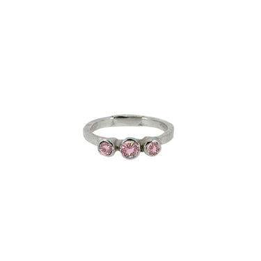 Morganite Trilogy Ring