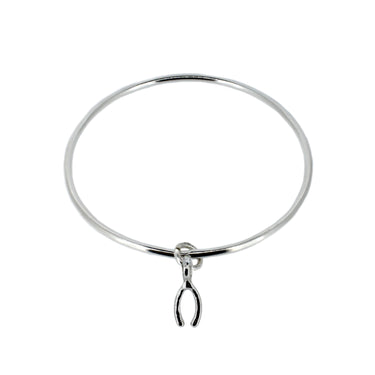 Wishbone Charm Bangle