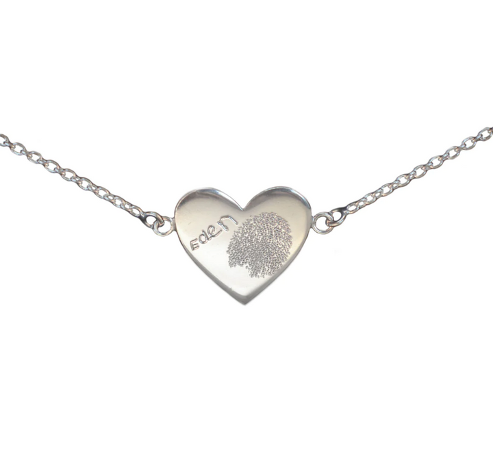 Handprint Heart Necklace