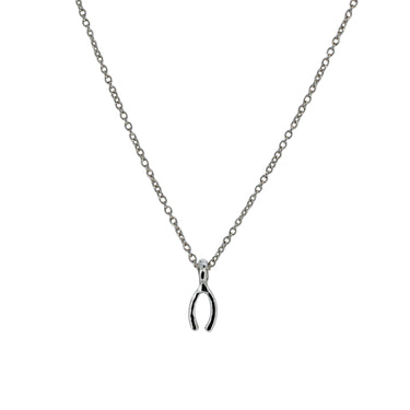 Lucky Charm Wishbone Necklace