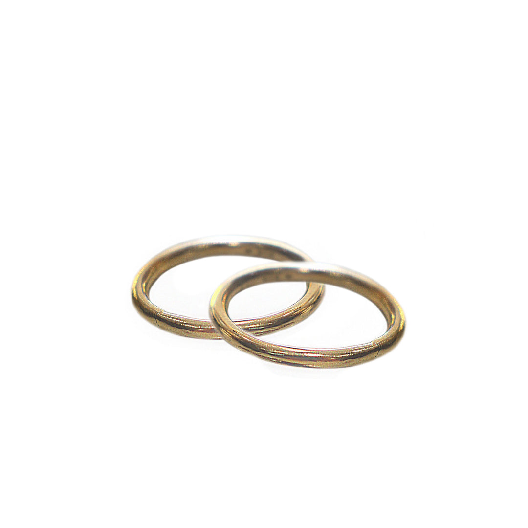 Gold Wedding Ring Duo