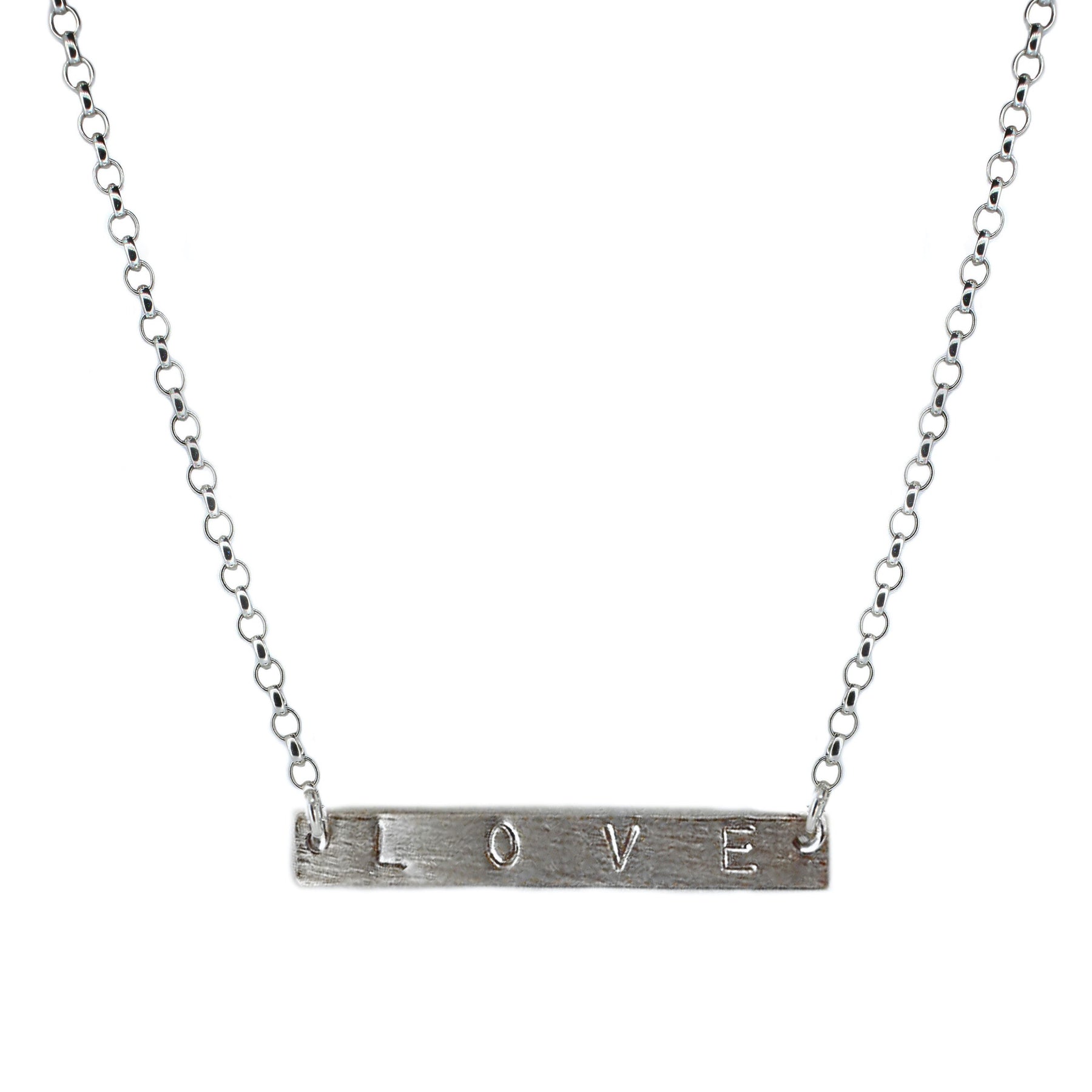 Bar Cremation Necklace - Engraved Cremation Jewelry – Oaktree Memorials