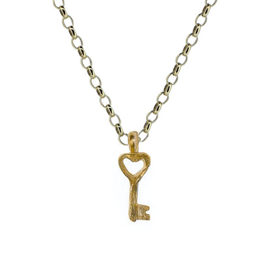 Gold Love Lock Necklace