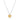 Gold Love Heart on Silver Chain