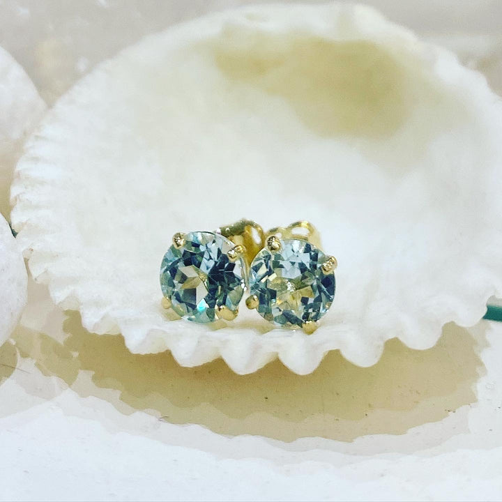 9ct Gold Topaz studs