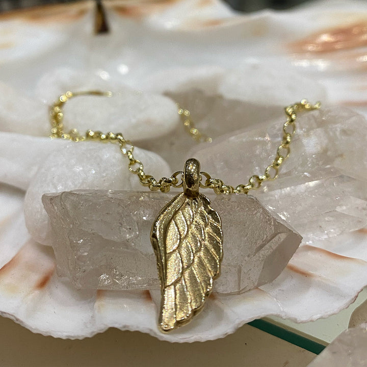 Gold Angel Wing Necklace