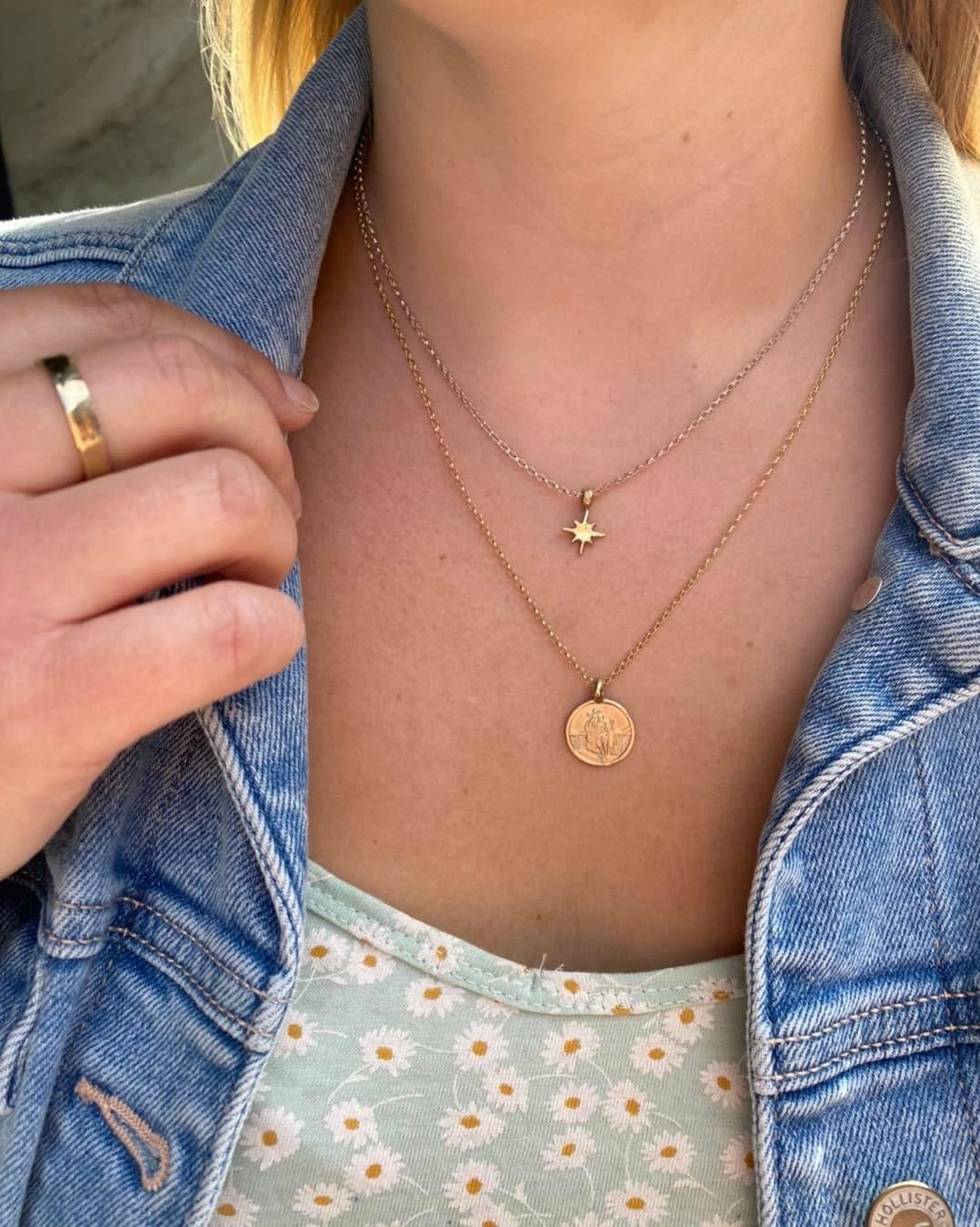 Gold St Christopher Necklace