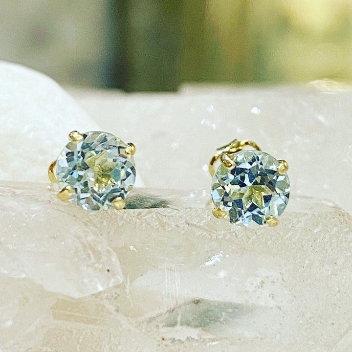 9ct Gold Topaz studs