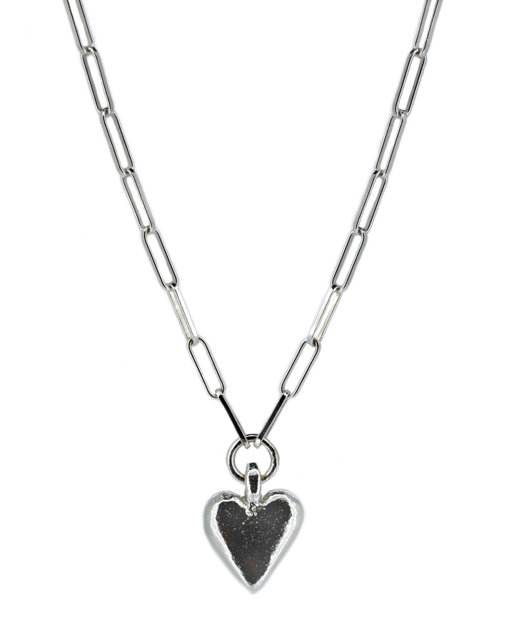 Large heart Trace chain necklace