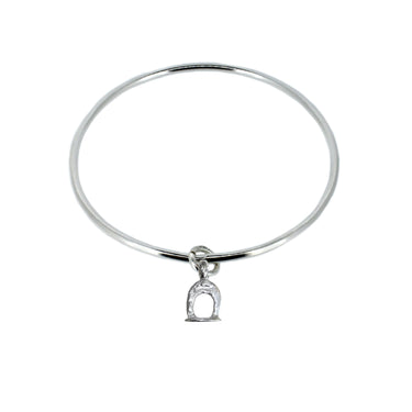 Equestrian Stirrup Charm Bangle